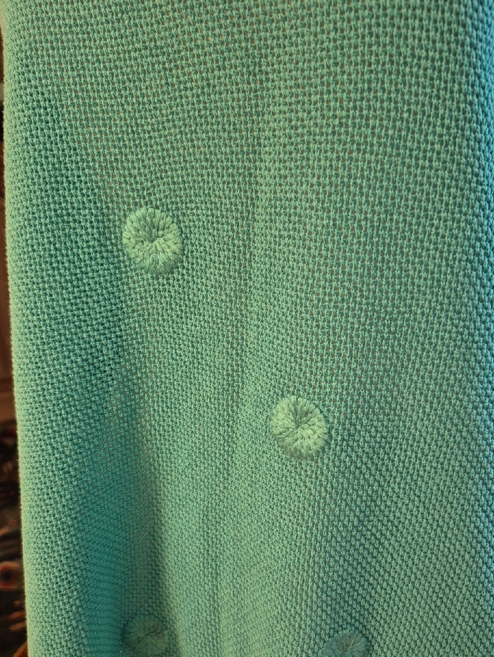 Chicos Blue Crotched Poncho - Picture 2 of 8